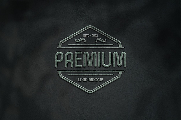 Luxury Logo Mockup Front View – Free Download