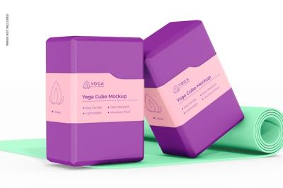 Yoga Cubes Mockup Leaned – Free Download