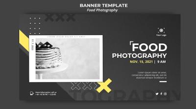 Food Photography Ad Banner Template – Free to Download