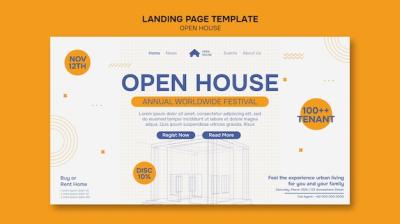 Open House Template Design – Free Download