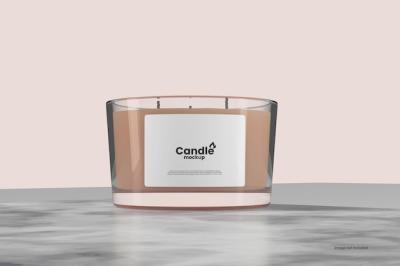 Candle Mockup – Download Free Stock Photo