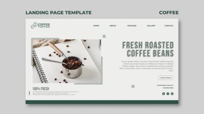 Coffee Beans Landing Page Template – Free Download