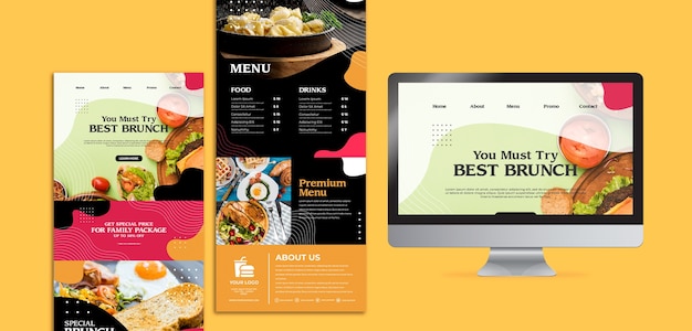 Brunch Web Concept Template – Download Free Stock Photo