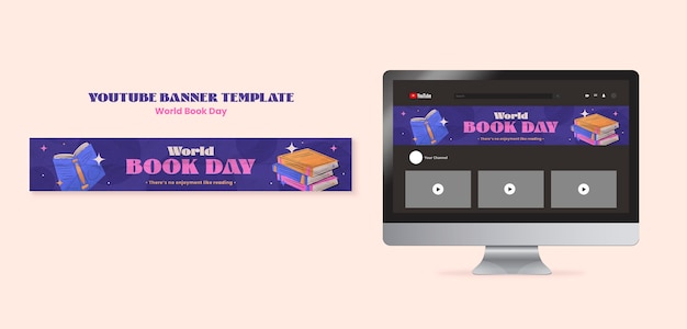 World Book Day Flat Design Template – Free Download