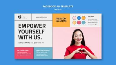 Flat Design Webinar Template – Free Download