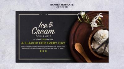 Ice Cream Concept Banner Template – Free Download