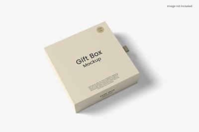 Psd Square Gift Box Mockup – Free Download