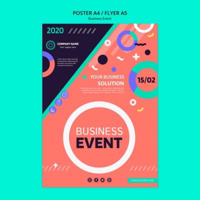 Flyer Concept for Business Event – Free Download for Stunning PSD Templates