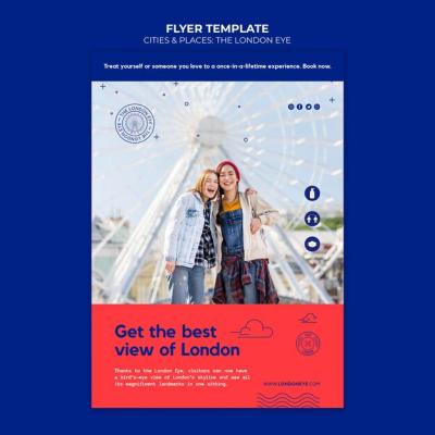 The London Eye Flyer Template – Free Download, Download Free Stock Photo