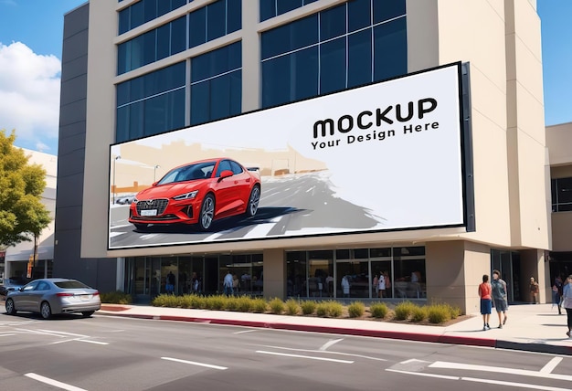 City Street Billboard Mockup PSD – Free Download