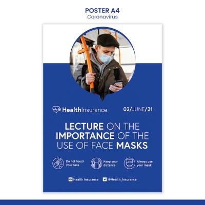 Importance of Face Masks Poster Template – Free Download