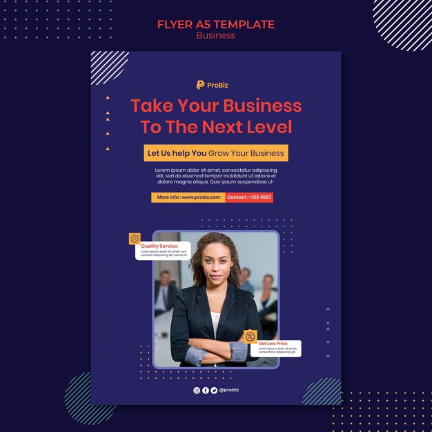 Professional Business Solutions Flyer Template – Free Download