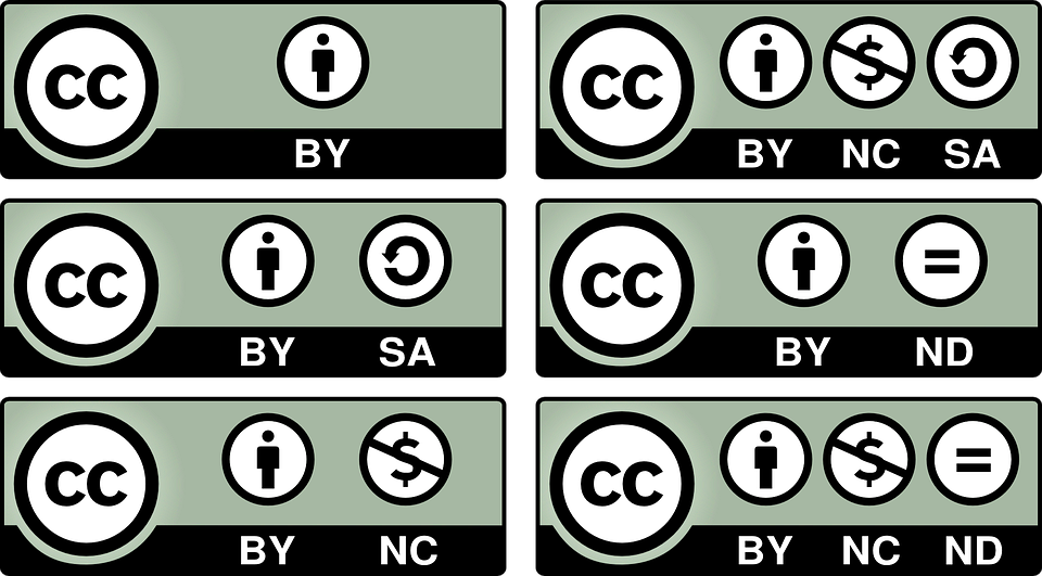 Download Creative Commons Licenses Icons RoyaltyFree Vector Graphic 