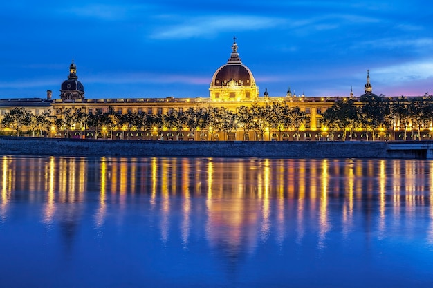 Lyon at Sunset Over the SaÃ´ne River – Free Download