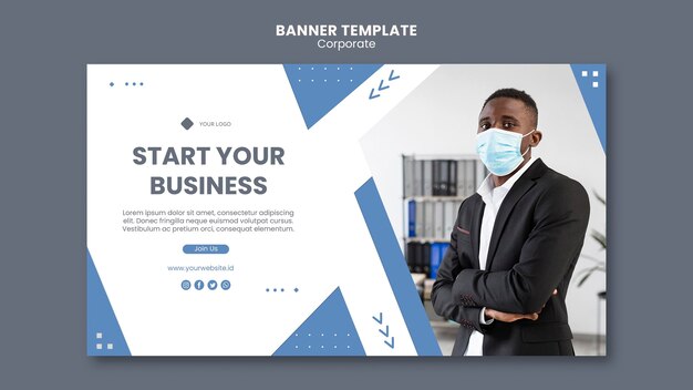 Professional Business Horizontal Banner – Download Free Stock Photo