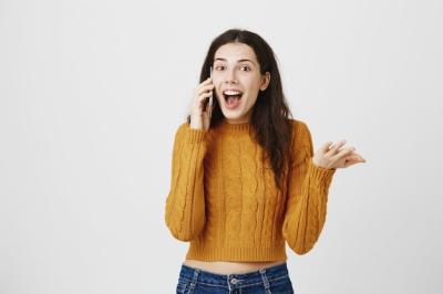 Excited Girl Receives Great News on Smartphone – Free Stock Photo, Download for Free