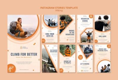 Instagram Stories Collection for Hiking in Nature – Free Download