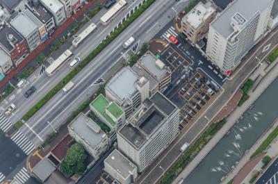 High Angle View of City Streets Surrounded by Buildings – Free Stock Photo, Download for Free