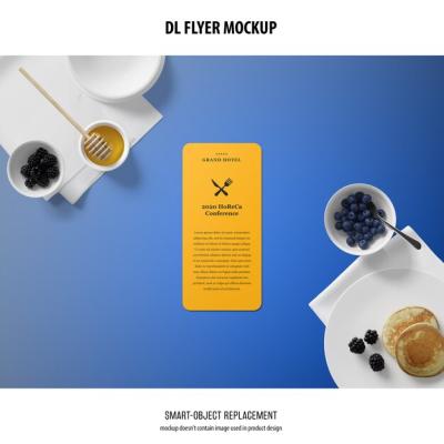 DL Flyer Mockup – Download Free Stock Photo