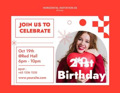 Birthday Celebration Template – Free Stock Photo for Download