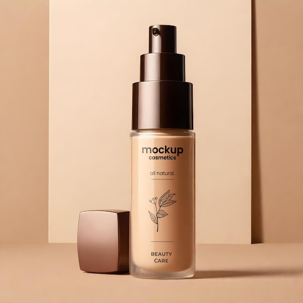 Cosmetic Foundation Mockup – Free Download