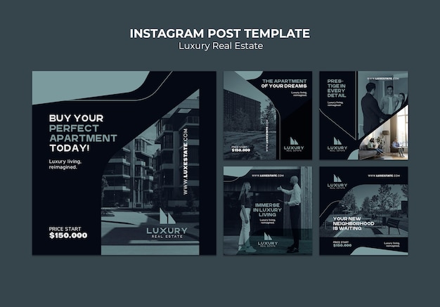 Luxury Real Estate Instagram Posts – Free Download