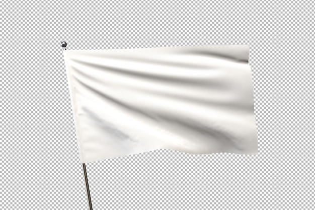 Waving Flag Mockup on Transparent Background – Free Download