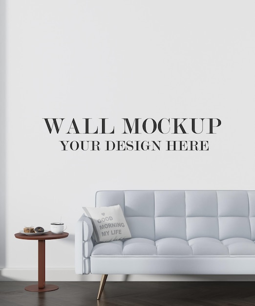 Modern Design Room Wall Mockup – Free to Download