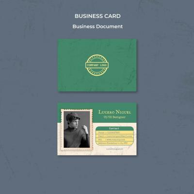 Business Document and Business Card Template Design – Free Download