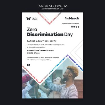 Zero Discrimination Day Event Poster Template – Free Download