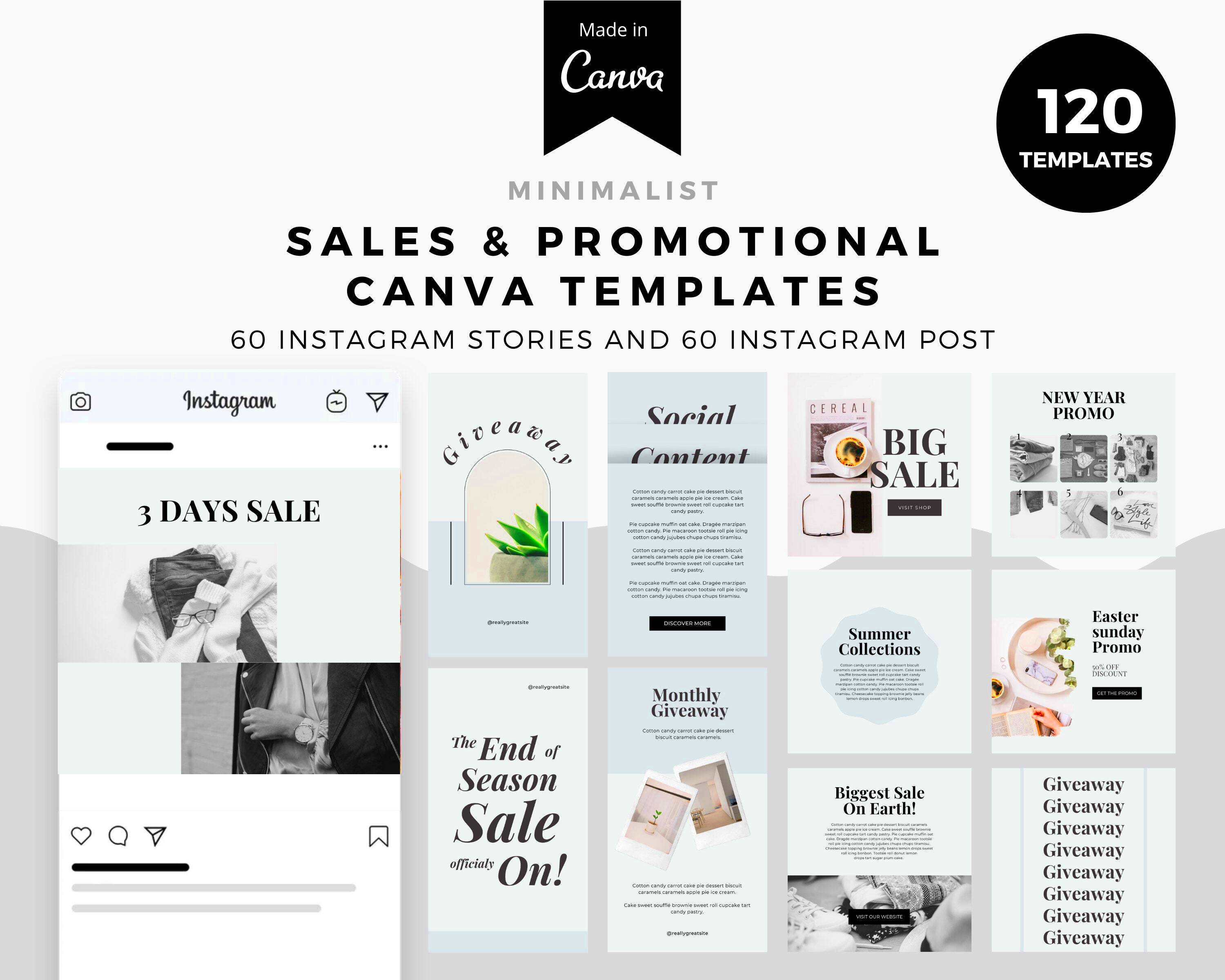 Sales and Promotion Template 120 Editable Canva Templates Etsy