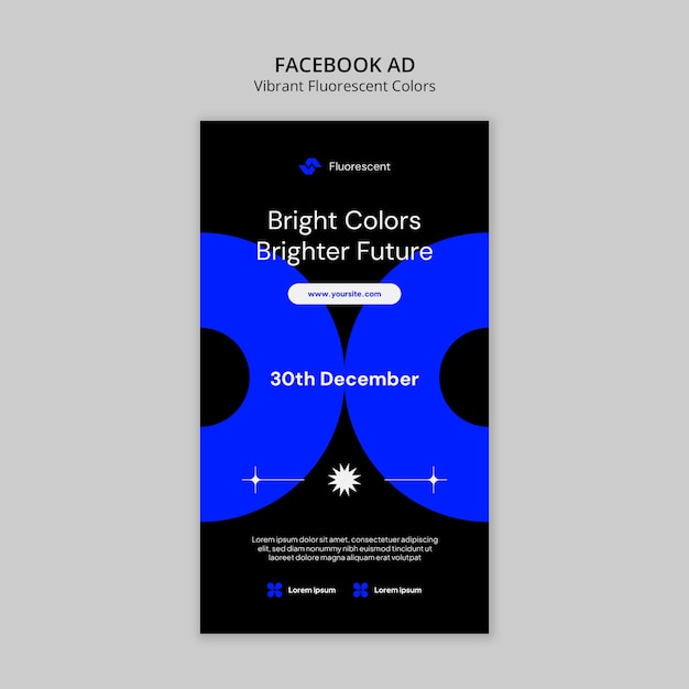 Vibrant Fluorescent Colored Shapes Template – Download Free Stock Photo