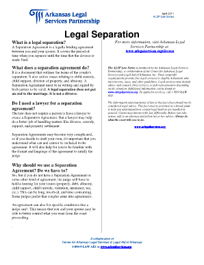 separation agreement pdf Forms and Templates Fillable Printable 