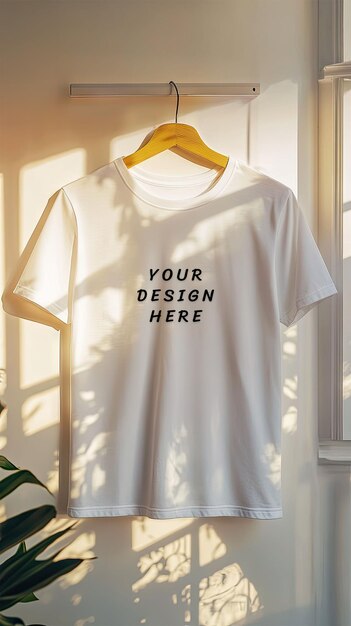 White Blank T Shirt Mockup – Free Download