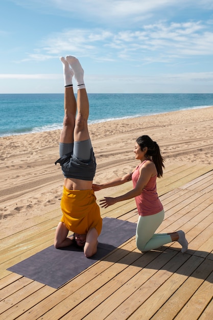 Couple Training Outdoors – Free Stock Photo, Download for Free