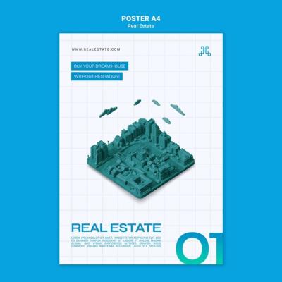 Real Estate Concept Poster Template – Free Download