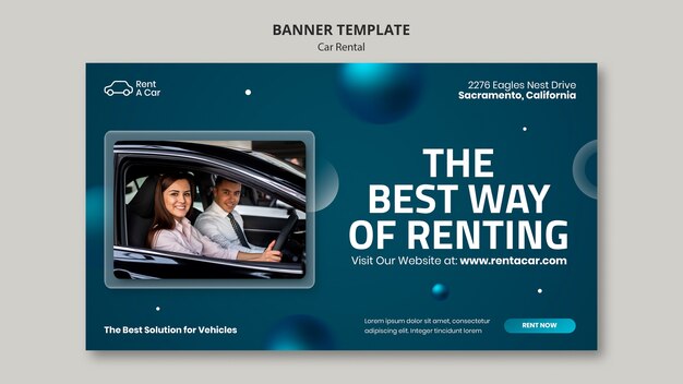 Car Rental Banner Template Design – Free Download