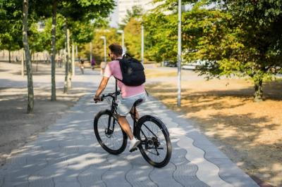 Young Sportsman on a Bicycle in a European City – Free Stock Photo, Download for Free