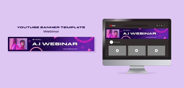 Webinar Concept YouTube Banner Template – Free Download