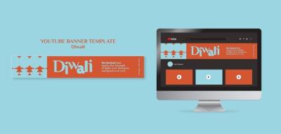 Diwali Flat Design Template – Free Download