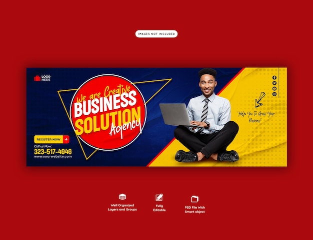 Corporate Facebook Cover Template for Digital Marketing Agencies – Free Download