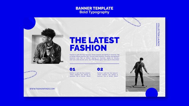 Bold Typography Banner Template – Free Download