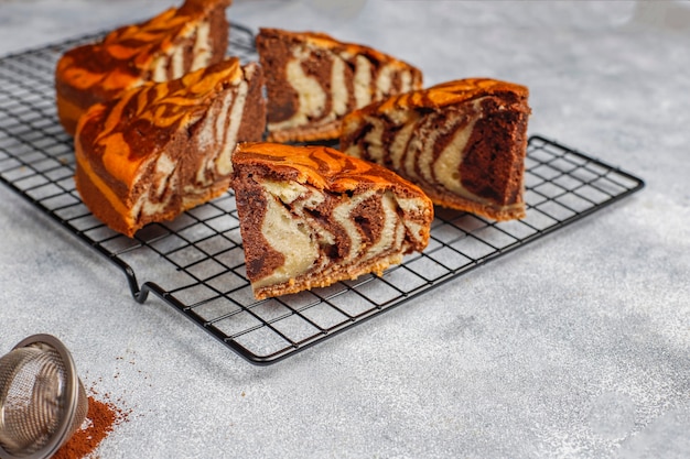 Delicious Homemade Zebra Marble Cake – Free Download