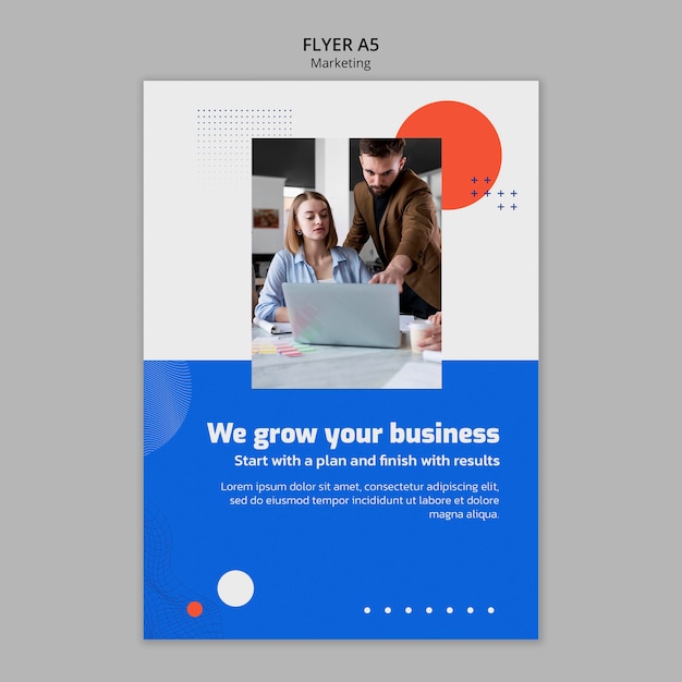 Business Marketing Vertical Flyer Template – Free to Download