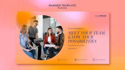 Business Development Banner Template – Download Free Stock Photo