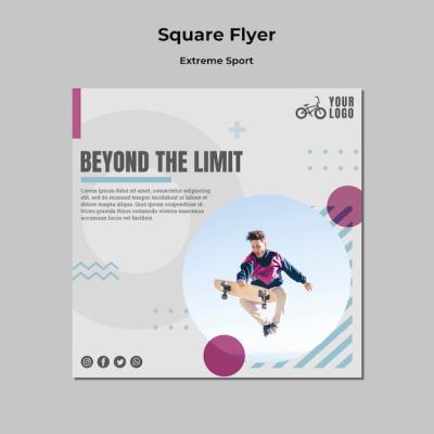 Extreme Sports Flyer PSD Template – Free Download