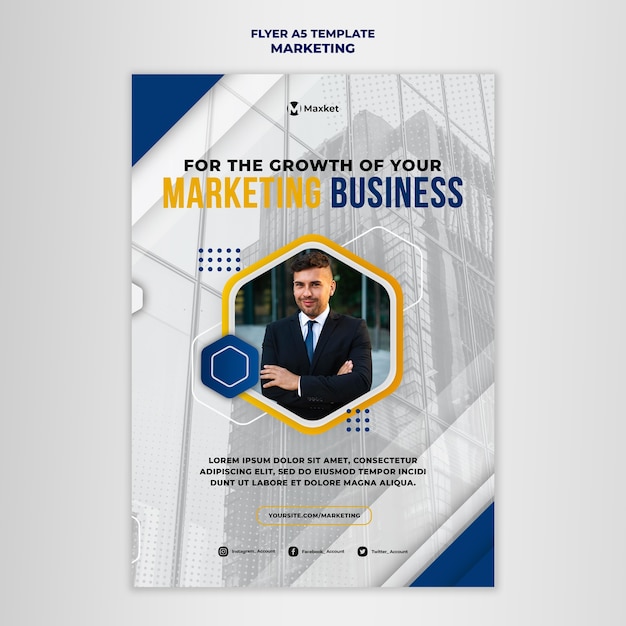 Marketing Business Print Template – Free Download