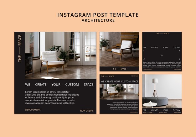 Instagram Posts for Architecture Projects – Free Download