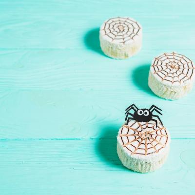 Tasty Biscuits Decorated with Spiders – Free Stock Photo for Download