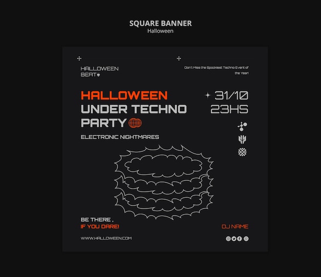 Halloween Template Design for Festive Creativity – Free Download